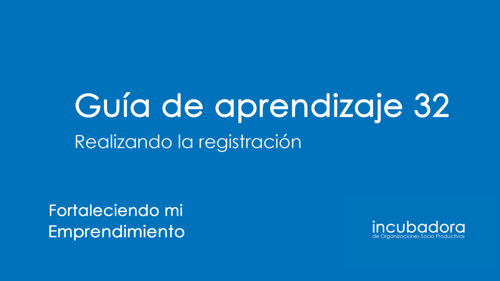 realizar la registracion